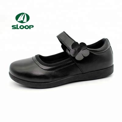 China Customized Flat Shoes Black Children's Buckeye School Dance Shoes for sale