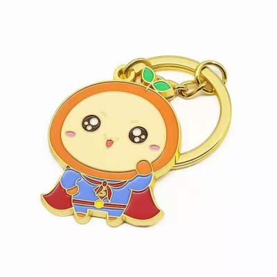 China Custom soft hard enamel promotion desgin chain charm key chain gift for promotion for sale