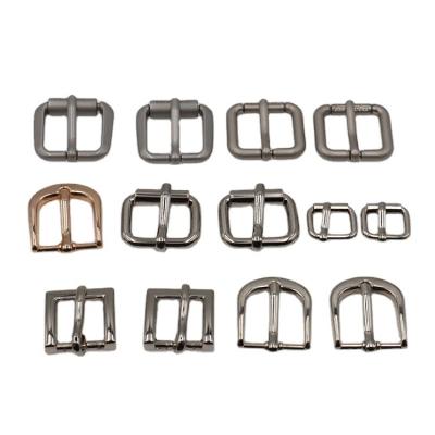 China Durable Custom Roll Pin Buckles For Handbag Ring Roll Double Pin Metal Logo Watch Band Clasp Strap Belt Buckle Small 10mm 20mm 25mm for sale