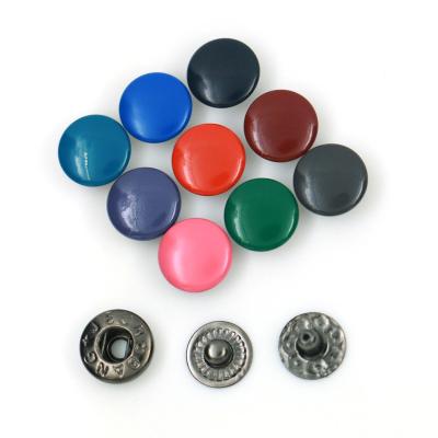 China Multi Color Spray Paint Metal Snap Button Custom Dry Cleaning Button For Jeans Leather Bags for sale