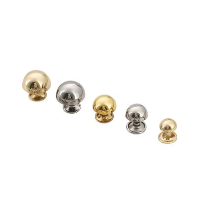 China 3Mm 5Mm Mushroom Shape Nickel Free Head Studded Rivet Stud Matt Black Semi Tubular Steel for sale