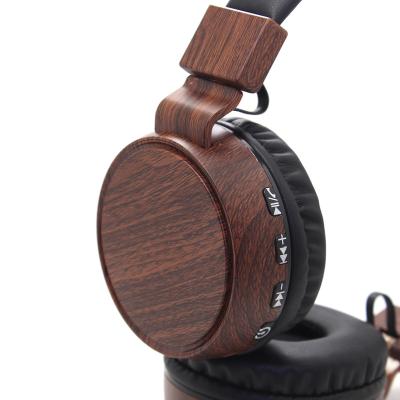 China collapsible & lightweight ; Wholesales Online Radio 5.0 Headphones Headphones Wooden Bamboo Gaming Comfortable Wearing Price With MIC for sale