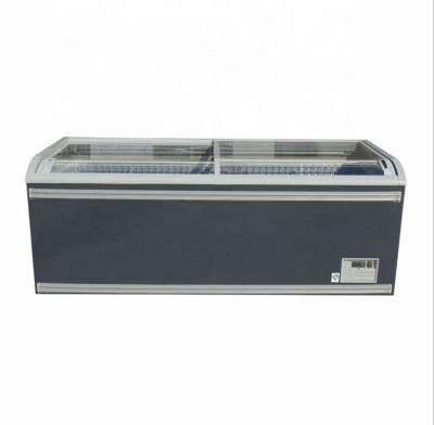 China Single-temperature Supermarket Static Cooling Chest Island Deep Freezer For Ice Cream for sale