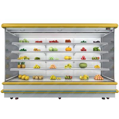 China Single-temperature Commercial Multi-platform Showcase Fridge Supermarket Refrigerator with good price for sale