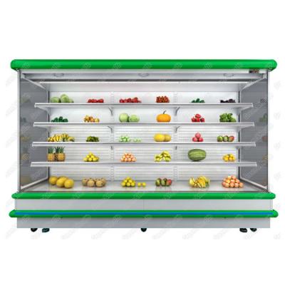 China Single-Temperature Size Air Supermarket Customized Supermarket Cooler Equipment For Vegetable Fruit Dairy Candy Chocolate for sale