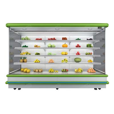 China Single-temperature Green&Health High Quality Supermarket Open Multi Deck Fruit Vegetable Fridge for sale