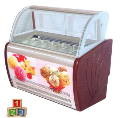 China Single-temperature Coffee Shop Ice Cream Display Showcase / Ice Cream Freezer / Freezing Machine for sale