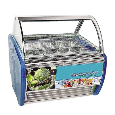 China Single-temperature commercial ice cream display freezer Italian colling gelato showcase with sliding door for sale