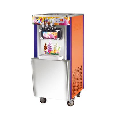 China 22 l/h soft ice cream machine stainless steel commercial ice cream snack factory counter making machine for sale for sale