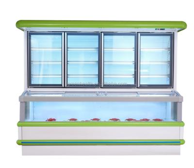 China Combined Single-temperature Supermarket Freezer / Fridge for sale