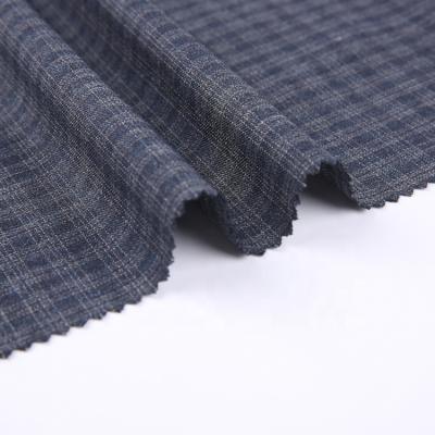 China Anti Pill TR 195gsm Anti Dye Anti Pill Plain Woven Plaid Designer Mens TR Suit Uniform Fabric for sale