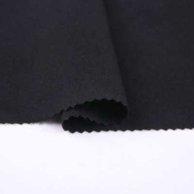 China TRSP 320gsm Black Twill Polyester Rayon Solid Color Breathable Stretch Woven Fabric For Dress Or Pants for sale