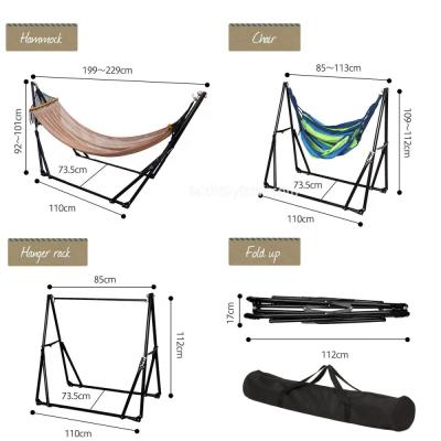 China Contemporary Japanese Popular 3 Way Hammock Stand With Swing Chair, Swing Bed, Clothes Pole For Indoor And Outdoor for sale