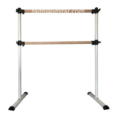 China Portable Wooden Barre Dance Barre Freestanding Ballet EXERCISE Hot Selling Movable Ballet Barre with Adjustable Height for sale