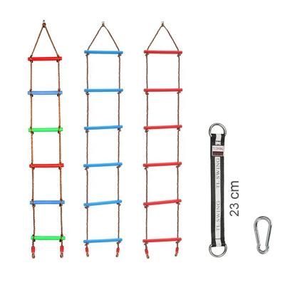 China Indoor Garden Plastic Kids Playground Kids Polyester Polyester Climbing Rope Ladder for sale