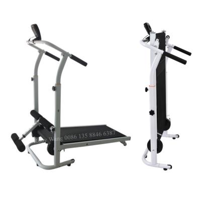 China 1.Foldable; 2.Height adjustable; 3.Resistance adjustabe; Indoor Running Machine Mini Manual Walking Treadmill Machine For Home Gym Fitness T-100 for sale