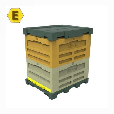 China Plastic Bee Farm Beekeeping Equipment Env Double Layers Hive Bee Box Langstroth Bee Hive for sale