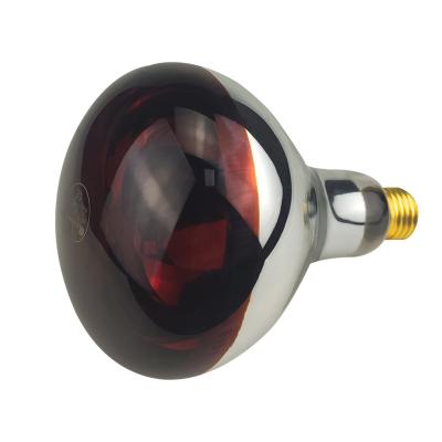 China For Food Service BONGBADA Infrared R125 Lamp Bulb Thick Glass Explosion Proof 100W-250W Heat Lamp For Food Service Chicks Use E26/E27 Base for sale