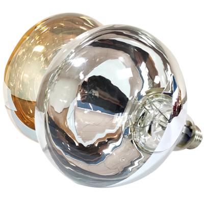 China Brass R125 E27 360 Degree Brass Aluminum Reflector Heat Lamp Bulb Antique Bath Bullet Bulb for sale