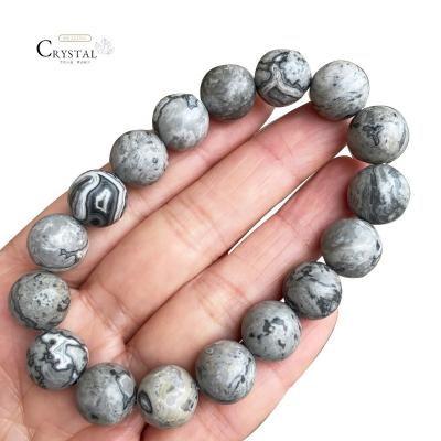 China Healing CLASSIC raw crystal stone energy gemstone half full Picasso bracelet bead for sale