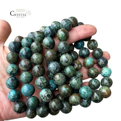 China Wholesale Natural Handmade Raw Gemstones Turquoise African Beads Bracelet CLASSIC for sale