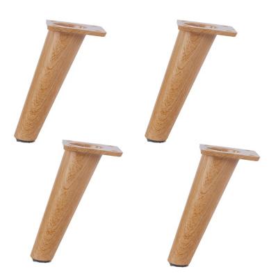 China Modern European Style Plastic Round Shape 8mm Screw Replacement Furniture Legs For Bed for sale