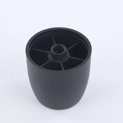 China New Modern Design Wholesale DIY Cone Type Plastic Sofa Legs With Flat Surface for sale