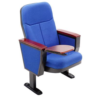 China Modern Church Chairs Theater Chair Cinema Of VIP Amphitheater Upholstery Fabric For Sale Conference Hall Chair With Desk Mechanism In China for sale