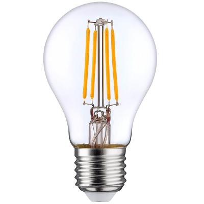 China Residential Indoor Lighting 4w 6w 8w Led Filament Bulb A60 E27 B22 Led Light for sale