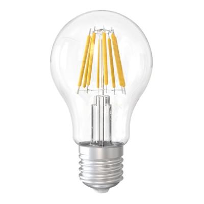 China Residential 4w 6w 8w led filament bulb light bulbs A60 E27 B22 base glass body for indoor lamp for sale