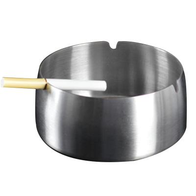 China Cheap Pure Material Feature Weight Pure Material Weight Stainless Steel Table Top Stainless Steel Windproof Ashtray for Bar and Restaurant for sale