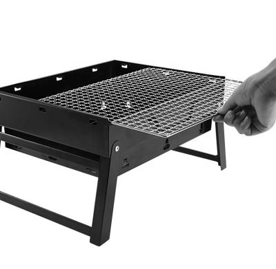 China Hot Selling Easily Assembled Outdoor Camping Folding BBQ Rack Portable Smokeless Charcoal BBQ Grill for sale