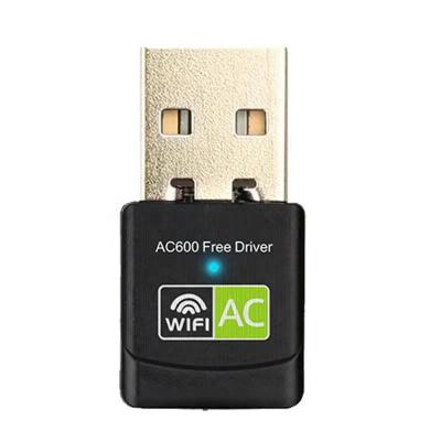 China LAPTOP 600Mbps 2.4G 5Ghz Wireless Network Receiver USB WiFi Dongle Dual Band External Adapter for PC/Laptop/Desktop. for sale