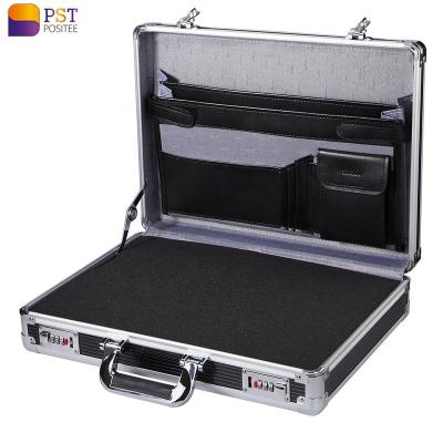 China Professional ABS+Aluminum frame+MDF Case Aluminum Hard Tool Box Large Briefcase Flight Carrying Case for sale