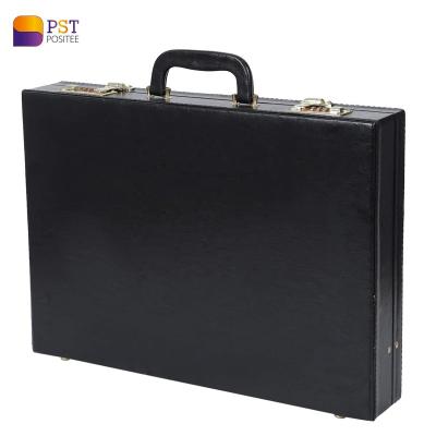 China High Grade PU Business Leather Briefcase 15 Inch Hard Briefcase For Business Travel for sale