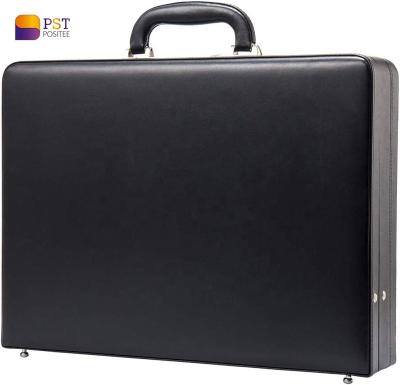 China PU Hard Attache Briefcases For Men And Women / Bonded Leather Slim Hard-sided Laptop Cases With Combination Locks for sale