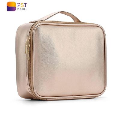 China Professional Fashion Custom Large Capacity Travel Portable Storage Makeup Organizer Brushes Toiletry Box PU Leather Cosmetic Bags and Case for sale