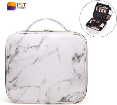 China Fashion Makeup Kit Brush Bag Girls Travel Professional Beauty Case Bag Black Cosmetic Filter Frames for sale