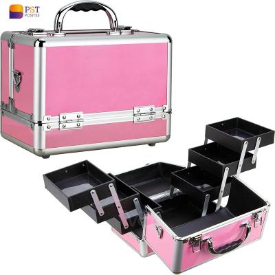 China Hot Selling 2023 Fashion Cosmetic Makeup Organizer Storage Box Professional Makeup Case for sale