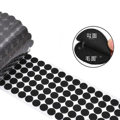 China Manufacturer supply Custom Sticky back no sew  Hook and Loop dots glued coins rounds square or circles in different size for sale