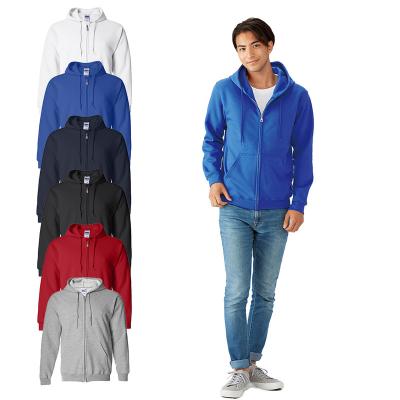 China Anti-Wrinkle Wholesale OEM Plain Plus Size Mens Hoodies And Sweatshirts Zip Up Streetwear Hoodie For Men for sale