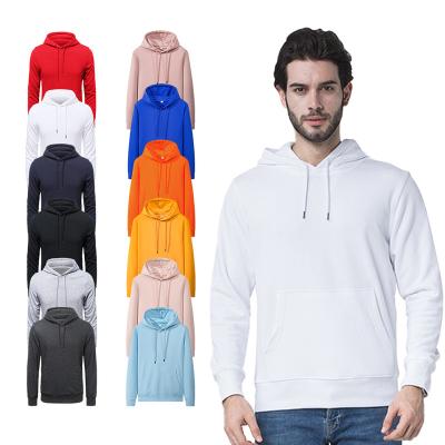 China Wholesale Oversized White Anti-pilling Knitting Hooded Sweatshirts For Men LOGO Pullover Hoodies Custom Made Full Color for sale