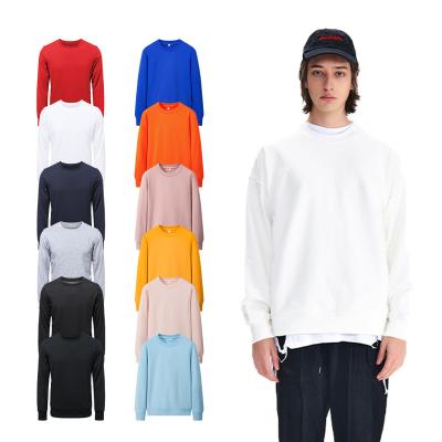 China OEM Oversized Logo Crew Neck Mens Anti-wrinkle Cotton Blank Streetwear Sweatshirt Hoodie Custom Made Sweatshirt for sale