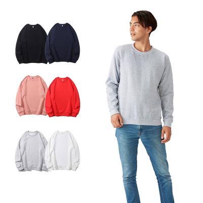 China Anti-pilling Knitting Pullover OEM Embroidered Sweatshirt For Men Full Color Custom LOGO Crewneck Sweatershirts for sale