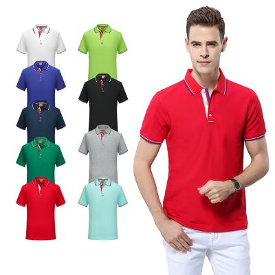 China Men's Embroidery Breathable Polo Shirt Polo Tshirts With Logo Custom Logo Printed Uniform Short Sleeve for sale