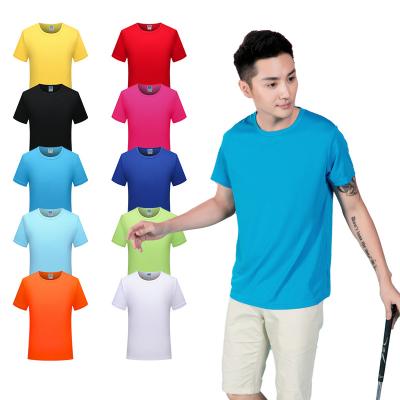 China Wholesale Anti-Wrinkle Men's Clothing Plus Size T Shirts Full Color Quick Dry Custom T Shirts LOGO Embroidery Tees for sale