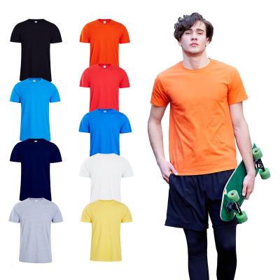 China Plain Short T-shirt LOGO Oversized Sublimation Anti-Wrinkle Mens Sleeveless Cotton Print Custom Tshirts for sale