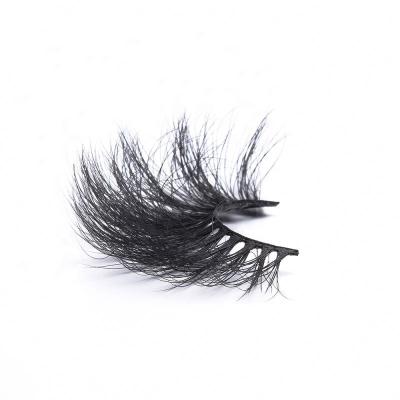 China Chinese Wholesale 25mm Mink Eyelashes Private Label Thick Natural Soft Mink Eyelash for sale