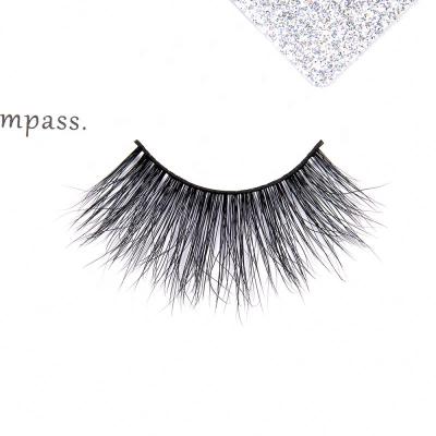 China 25mm mink eyelash natural soft 3d mink lashes fluffly hot selling lashes with custom packing for sale