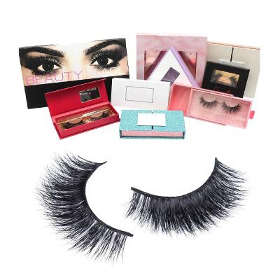 China 10-18mm pure natural soft handmade 3d mink eyelash wholesale fake sellers with box packing for sale